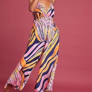 Maeve  Finley Anthropologie Jumpsuit pink/orange/b